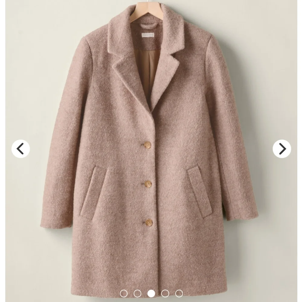 Garnet Hill | Sadie Wool Coat | Small | Nwt | Dusk Pink - Picture 2 of 12